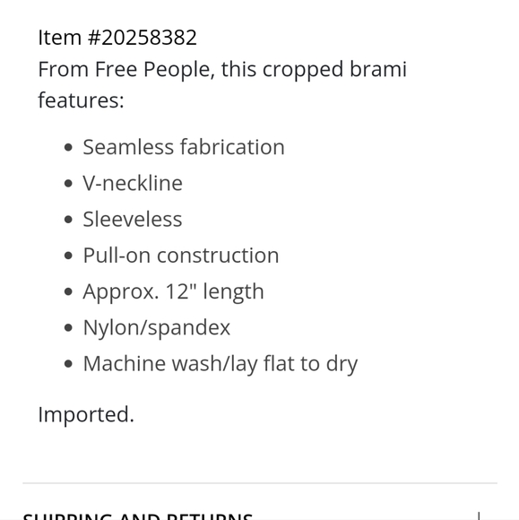 *2 for $25* NWT Free people seamless tie dye brami crop top - Picture 3 of 3